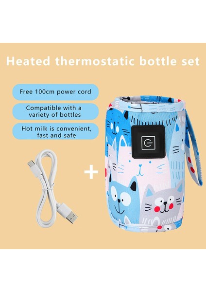 Cicibears USB Seyahat Süt Su Isıtıcı - Çok Renkli (Yurt Dışından)
