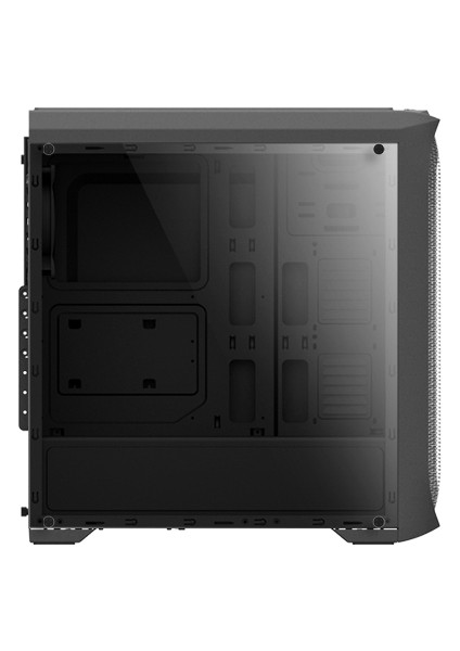 N5 Mf 500W Atx Mid Tower 4 Rgb Fanlı Kasa 1 x Kulaklık, 1 x Mikrofon, 2 x USB 2.0, 1 x USB 3.0, Fan Kontrol, Renkli Akralik Panel, PCI/AGP365MM