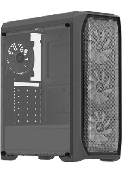 N5 Mf 500W Atx Mid Tower 4 Rgb Fanlı Kasa 1 x Kulaklık, 1 x Mikrofon, 2 x USB 2.0, 1 x USB 3.0, Fan Kontrol, Renkli Akralik Panel, PCI/AGP365MM