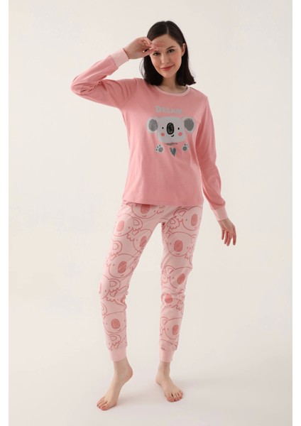 Roly Poly RP3255-S Kadın Uzun Kollu Pijama Takımı