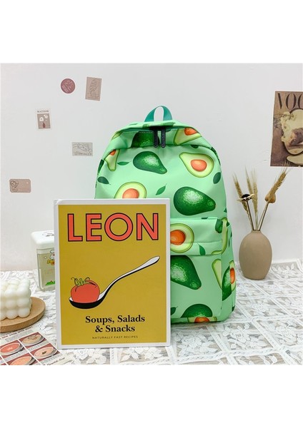 Avokado Naylon Sırt Çantası (Yurt Dışından)