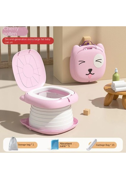 Cicibears Çocuk Katlanır Tuvalet - Pembe (Yurt Dışından)
