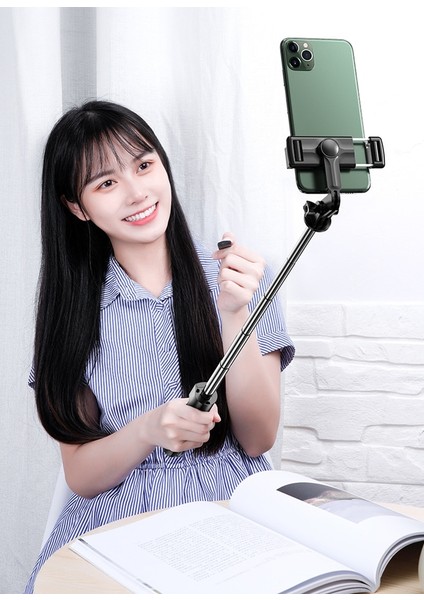 Cep Telefonu Iphone Için Siyah Bluetooth Selfie Çubuğu Ios Android Için Deklanşör Uzaktan Kumandalı Iphone Samsung Kablosuz Selfistick Tripod (Yurt Dışından) fırsatları