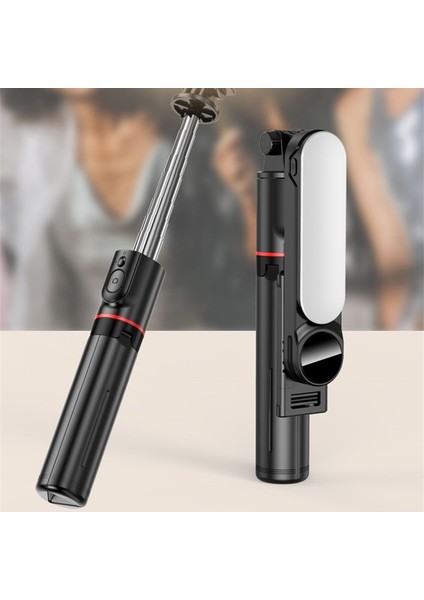 Seçenekler 03 Fangtuosı Yeni Uzun Selfie Çubuğu Bluetooth Kablosuz Deklanşör Selfie Büyük LED Işık Cep Telefonu Tutucu Için Katlanabilir Monopod Tripod (Yurt Dışından)