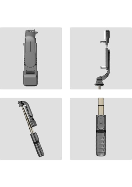 Doldurma Işığı Yok Mini Kablosuz Bluetooth Selfie Çubuğu Tripodu Doldurma Işığı Deklanşörlü Uzaktan, Mini Uzatılabilir 4'ü 1 Arada Selfie Çubuğu - 360° Dönüş (Yurt Dışından)