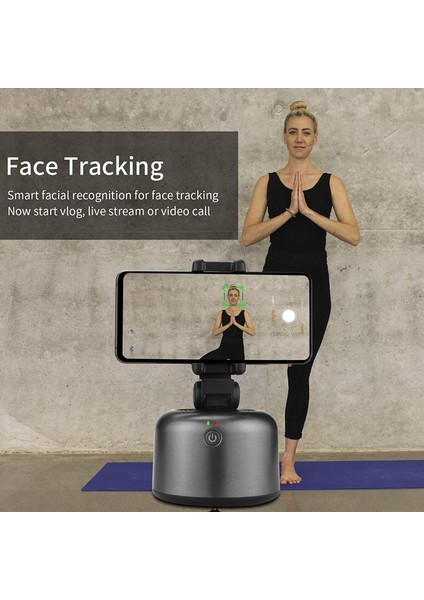 Siyah Taşınabilir Otomatik Yüz Nesne Takibi Selfie Çubuğu 360° Döndürme Akıllı Telefon Çekim Montajı Tripod Tutucular Fotoğraf Çekmek Için Vlog Canlı (Yurt Dışından) fırsatları
