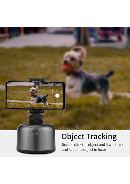 Siyah Taşınabilir Otomatik Yüz Nesne Takibi Selfie Çubuğu 360° Döndürme Akıllı Telefon Çekim Montajı Tripod Tutucular Fotoğraf Çekmek Için Vlog Canlı (Yurt Dışından) indirimleri