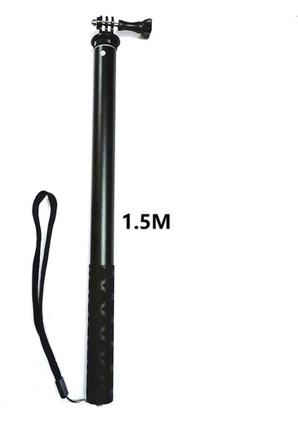 Bir Stil 1.5 M Grip Selfie Çubukları El/kolu Monopod Gopro Hero 98765 Osmo INSTA360 Onex2 Akaso Için Siyah Cep Telefonu Tutucu (Yurt Dışından)