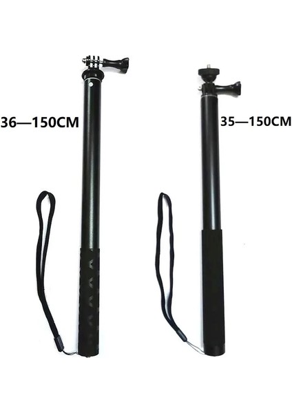 Bir Stil 1.5 M Grip Selfie Çubukları El/kolu Monopod Gopro Hero 98765 Osmo INSTA360 Onex2 Akaso Için Siyah Cep Telefonu Tutucu (Yurt Dışından) modelleri
