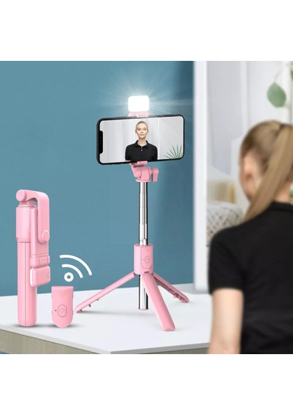 Siyah 6in1 Kablosuz Bluetooth Uyumlu Cep Telefonu Tutucu Selfie Selfie Sopa Uzaktan Genişletilebilir Kontrol Tripod M3Y0 ile Uyumlu (Yurt Dışından)