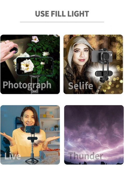 Beyaz 1 Takım Dayanıklı Güçlendirilmiş Destek Kablosuz Telefon Tripod Kaymaz Selfie Standı Dış Mekan Için 72 Cm'ye Uzatılabilir (Yurt Dışından) indirimleri