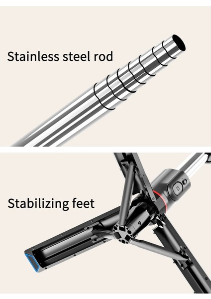 L13D L13/L13D Bluetooth Tripod Selfie Çubuğu, Ön ve Arka Doldurma Işığı Takviye Braketi Ayarlanmış Tripod Katlanabilir Selfie Çubuğu (Yurt Dışından) indirimleri