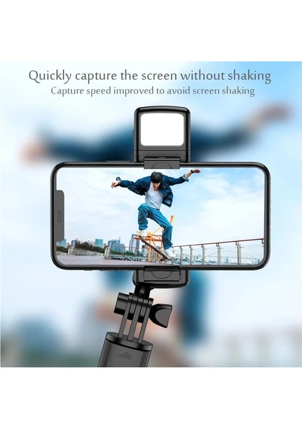 68CM Selfie Işığı Taşınabilir Bluetooth Selfie Çubuğu Telefon Tutucu Geri Çekilebilir Çok Fonksiyonlu 68CM Tripod Selfie Işığı ile Kablosuz Uzaktan Deklanşör (Yurt Dışından)