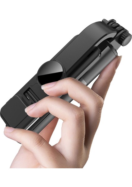 Seçenek 1 Bluetooth Kablosuz Selfie Çubuğu Katlanabilir Mini Tripod Selfie Canlı Yayını Için Dolgu Işığı Deklanşörü ile Uzatılabilir Monopod (Yurt Dışından)