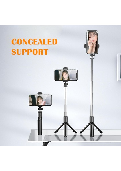 Taşınabilir Bluetooth Selfie Çubuğu Geri Çekilebilir Çok Fonksiyonlu Telefon Tutucu Tripod Xiaomi IPhone 13 14 Için Uzaktan Kumanda ile (Yurt Dışından) fiyatları