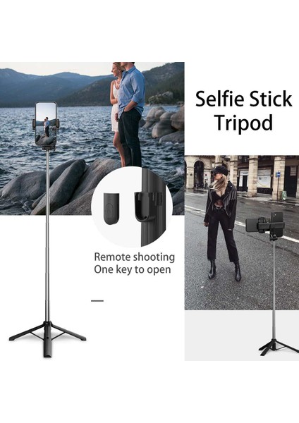 150CM Tek Klip 150/160CM Bluetooth Kablosuz Selfie Çubuğu Mini Tripod Uzatılabilir Monopod Dolgu Işığı ile Uzaktan Deklanşör iPhone Android Telefon Için (Yurt Dışından)