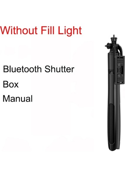 Işıksız Q05 1600MM Kablosuz Selfie Çubuğu Bluetooth Deklanşör Tripod Aksiyon Kameraları Akıllı Telefonlar Için Dolgu Işığı ile Katlanabilir Monopod Selfie (Yurt Dışından)