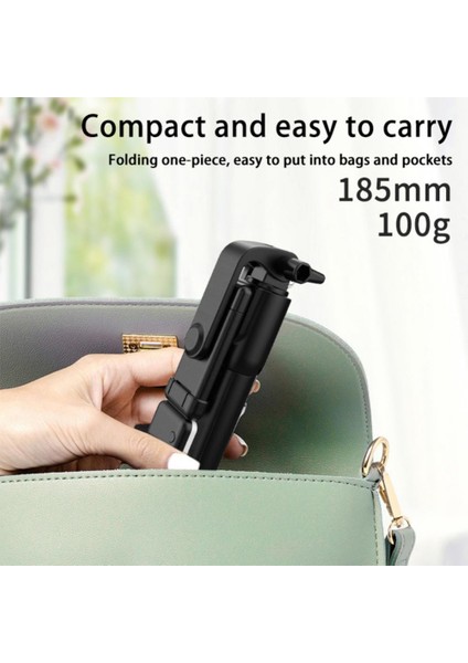 Yeşil R1/R1S Kablosuz Bluetooth Selfie Çubuğu Katlanabilir Mini Tripod Ios Android Için Uzaktan Kumanda ile Genişletilebilir Monopod (Yurt Dışından)
