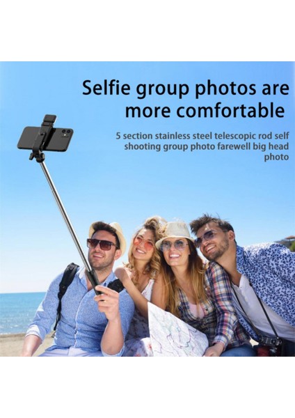 R1S Pembe LED Siyah Bluetooth Selfie Çubuğu R1/R1S Yatay ve Dikey Çekim Cep Telefonu Entegre Canlı Yayın Braketi Selfie Çubuğu (Yurt Dışından) fırsatları
