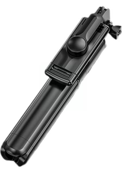 Siyah Taşınabilir Tripod Cep Telefonu Selfie Sopa Uzaktan Kumanda ile Teleskopik Telefon Bluetooth Sopa Cep Telefonu Tutucu N3C6 (Yurt Dışından) modelleri