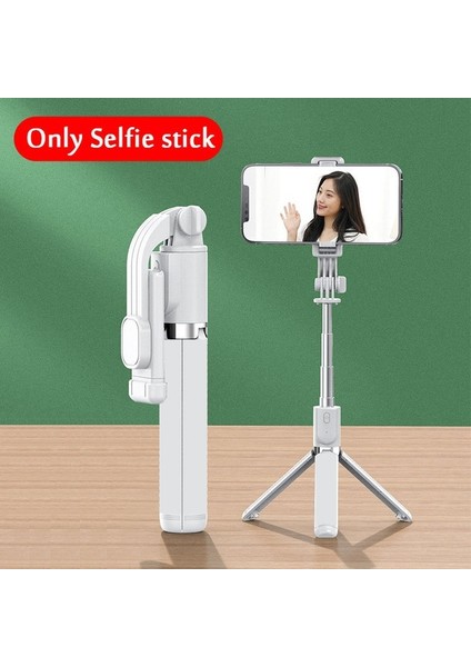 Sadece Selfie Çubuğu Taşınabilir Bluetooth Selfie Çubuğu Geri Çekilebilir Çok Fonksiyonlu 103 cm Telefon Tutucu Selfie Işığı ile Tripod Kablosuz Uzaktan Deklanşör (Yurt Dışından)