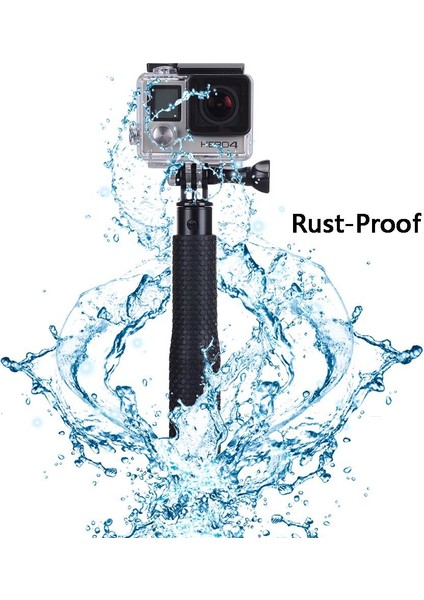 Mavi Su Geçirmez El Kavrama Ayarlanabilir Selfie Sopa El Monopod Geekpro Gopro Hd Hero 6 5 4 3 + 3 2 1 Xiaomi Yi Için (Yurt Dışından)