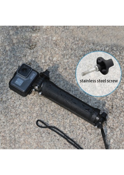 Siyah Selfie Sopa Ayarlanabilir Bar Kavrama Kolu Selfie Sopa Monopod Kamera Tripodu Go Pro Hero Için ZHH2830/S1 Gopro 3 In 1 3 Yollu (Yurt Dışından)