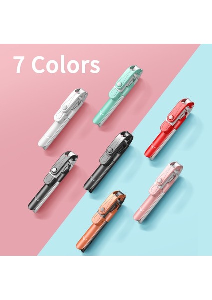 Turuncu Taşınabilir Kablosuz Selfie Çubuğu Bluetooth Uzaktan Kumanda 3 In 1 Entegre Zamanlayıcı Tripod Cep Telefonu Braketi Canlı Braketi (Yurt Dışından) modelleri