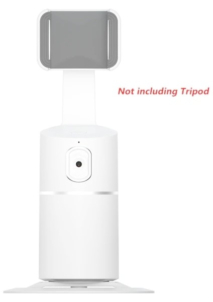 Beyaz Akıllı Gimbal 360 ° Aı Yüz Tanıma Takip Sabitleyici Takip Gimbal Telefon Standı Vlog Canlı Gimbal Sabitleyici Tripod (Yurt Dışından)