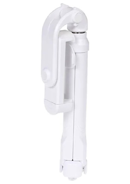 Beyaz 1 Adet Bluetooth Uyumlu 4.0 Teleskopik Selfie Çubuğu 360 Derece Döndürme Akıllı Telefon Tutucu Uzaktan Kumanda Fotoğraf Tripod (Yurt Dışından)