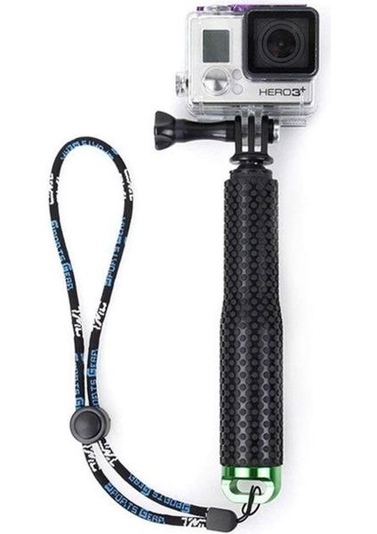 Yeşil Su Geçirmez El Kavrama Ayarlanabilir Selfie Sopa El Monopod Geekpro Gopro Hd Hero 6 5 4 3 + 3 2 1 Xiaomi Yi Için (Yurt Dışından)