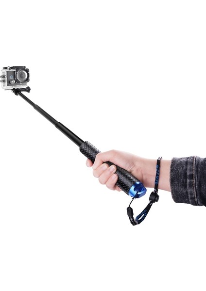 95CM Kırmızı Öz Selfie Sopa El Su Geçirmez Monopod + App Telefon Tutucusu Gopro Hero 11 10 9 8 Xiaomi Yi 4K Sjcam SJ4000 Aksesuarları (Yurt Dışından)