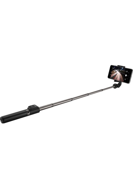 Beyaz Çantalı Yeni Huaweı AF15 Kablosuz Uzaktan Kumandalı Selfie Çubuğu Tripod Mini Uzatılabilir 4'ü 1 Arada Selfie Çubuğu 360° Dönen Telefon Standı Tutucu (Yurt Dışından) modelleri