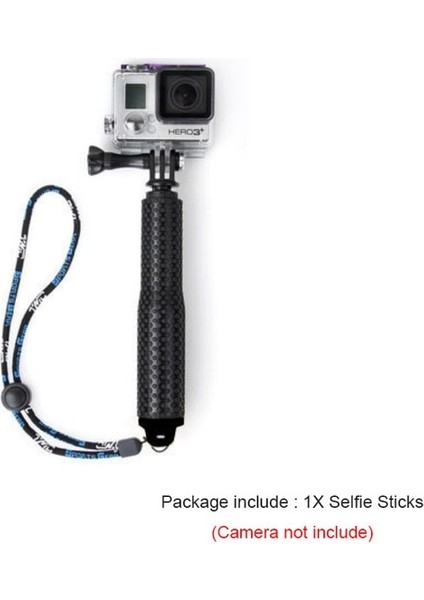 Go Pro Için Siyah Uzatılabilir Sopa El Selfie Çubukları Gopro Hero Için 5 4 6 7 3+ 3 2 1 SJ4000 Xiaomi Yi Için (Yurt Dışından)