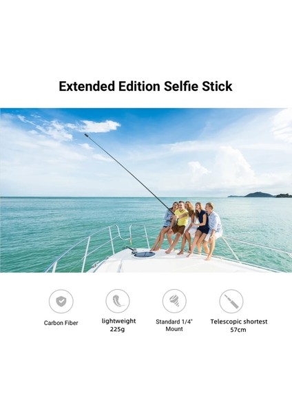 2.9m Süper Uzun Karbon Fiber Görünmez Selfie Çubuğu INSTA360 X3 /djı Actıon 3 /gopro 11 Kamera Selfie Çubuğu (Yurt Dışından) fırsatları