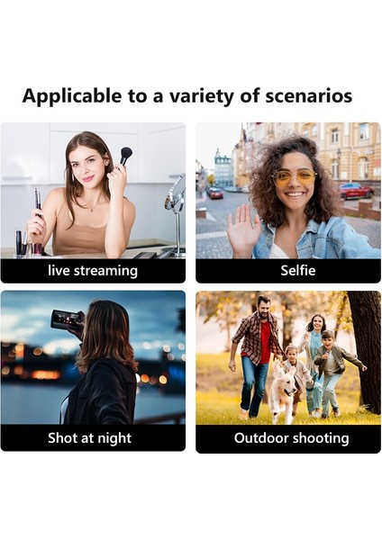 Seçenek 1 2023 Yenı Taşınabilir Kablosuz Bluetooth Telefon Teleskopik Selfie Çubuk Tripod Dolgu Işığı ile Huawei iPhone 13 Android Xiaomi Için (Yurt Dışından)