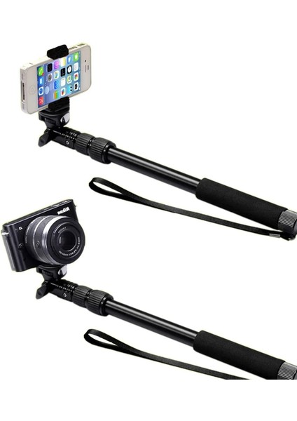 Gopro Kahraman Xiaoyi Sjcam Aksiyon Kameraları Için Alüminyum Alaşımlı Monopod Iphone Xiaomi Android Telefonlar Için Uzatılabilir Selfie Sopa (Yurt Dışından) modelleri