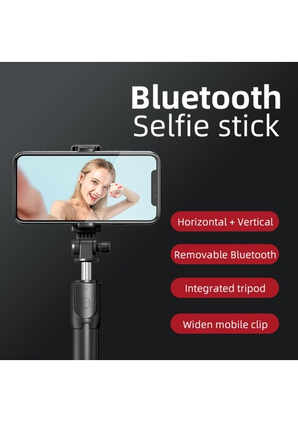 Beyaz Yükseltme R1 El Selfie Standı Taşınabilir Mini Telefon Selfie Çubuğu Bluetooth Uzaktan Uzatılabilir El Tripod Ayarlanabilir Akıllı Telefon Parçası (Yurt Dışından)