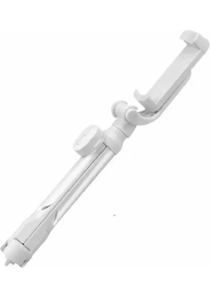 Beyaz Taşınabilir Tripod Teleskopik Selfie Sopa Çok Fonksiyonlu Cep Telefonu Fotoğraf Çekme Akıllı Telefon Için Canlı Yayın Selfie Sopa (Yurt Dışından)