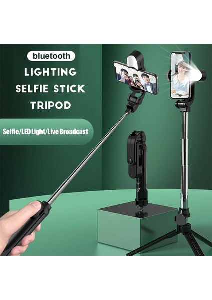 Beyaz 1 Adet 3 In 1 Kablosuz Bluetooth Özçekim Çubuğu + Mini Özçekim Tripod Uzaktan Kumanda ile Cep Telefonu Için Ev Seyahat Için (Yurt Dışından)