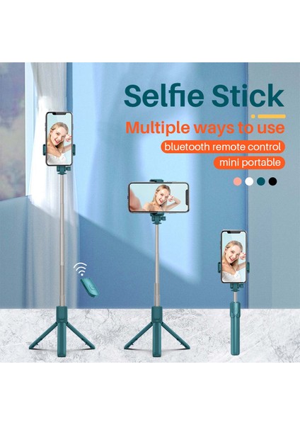 R1 Yeşil Bluetooth Selfie Sopa Cep Telefonu Tutucu Geri Çekilebilir Taşınabilir Çok Fonksiyonlu Mini Tripod Kablosuz Uzaktan Deklanşör (Yurt Dışından) indirimleri