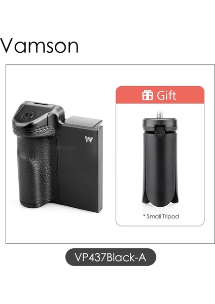 VP437BLACK-A Vamson iphone Kamera Kavrama Kablosuz Bluetooth Uzaktan El Telefonu Deklanşör Selfie Güçlendirici Sabitleyici Kolu Akıllı Telefon Için (Yurt Dışından)