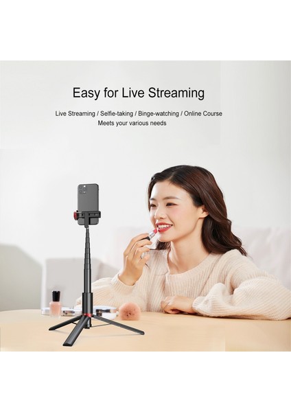 1-202-PEMBE-81CM 81CM/150CM Selfie Çubuğu Tripod Uzaktan Kablosuz Mini Telefon Tripod Katlanabilir Taşınabilir Telefon Standı Tutucu Akıllı Telefon Için Yeni (Yurt Dışından) fiyatları