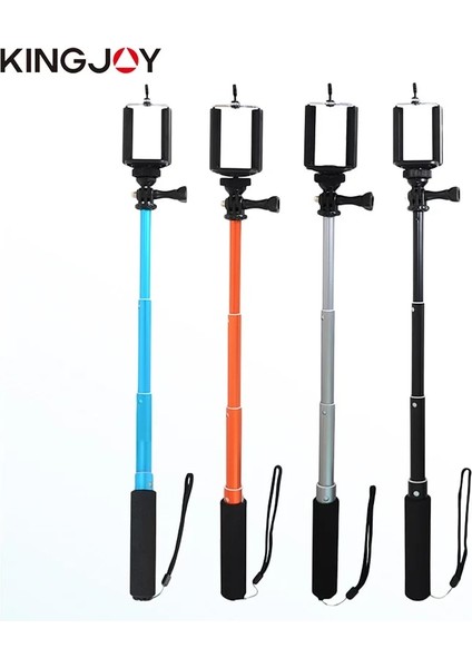 H960-2 Kıngjoy Resmi Selfie Sopa Eylem Kamera Tripodu Telefon Monopod Akıllı Telefon Için Evrensel Iphone Samsung Gopro Dört Renk (Yurt Dışından)