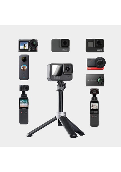Pgytech Uzatma Direği Tripod Katlanabilir Selfie Çubuğu Mini Ahtapot Tripod GOPRO/INSTA360/FEIYU Cep/xiaoyi El Kamera Standı (Yurt Dışından) fiyatları