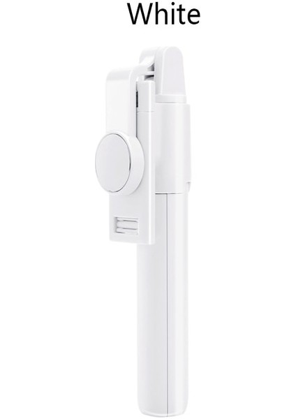 Beyaz 3in1 Kablosuz Bluetooth Selfie Sopa Katlanabilir Mini Tripod Dolgu Işığı Deklanşör Uzaktan Kumanda Ios Android iPhone 11 Xs Xr (Yurt Dışından)