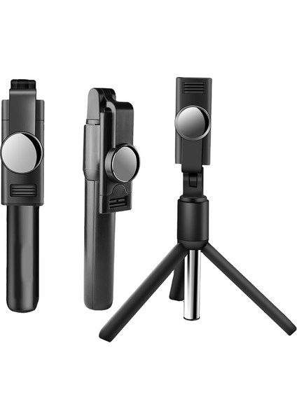 Beyaz 3in1 Kablosuz Bluetooth Selfie Sopa Katlanabilir Mini Tripod Dolgu Işığı Deklanşör Uzaktan Kumanda Ios Android iPhone 11 Xs Xr (Yurt Dışından) modelleri