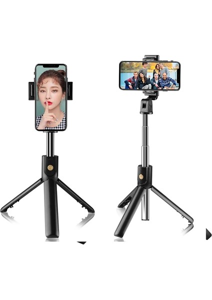 Beyaz 3in1 Kablosuz Bluetooth Selfie Sopa Katlanabilir Mini Tripod Dolgu Işığı Deklanşör Uzaktan Kumanda Ios Android iPhone 11 Xs Xr (Yurt Dışından) indirimleri