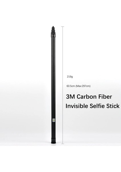 Telefon Klipsi ile 3m INSTA360 One X2 One R One x Için Görünmez Selfie Çubuğu Gopro Max Gopro 9 Için Ultra Hafif Karbon Fiber Aksiyon Kamera Aksesuarı (Yurt Dışından)