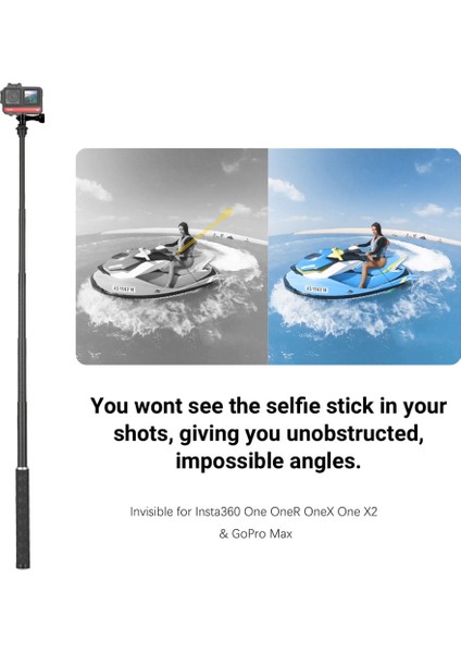 Telefon Klipsi ile 3m INSTA360 One X2 One R One x Için Görünmez Selfie Çubuğu Gopro Max Gopro 9 Için Ultra Hafif Karbon Fiber Aksiyon Kamera Aksesuarı (Yurt Dışından)